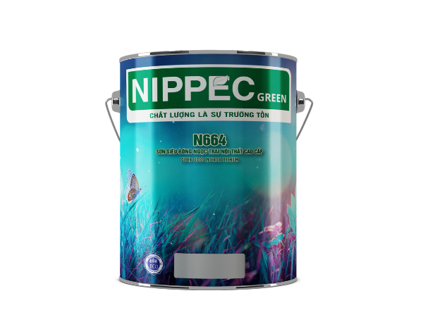 Sơn siêu bóng ngọc trai nội thất cao cấp N664 - Lon 1 lít