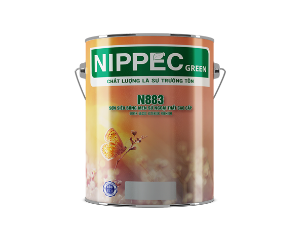 Sơn siêu bóng men sứ ngoại thất cao cấp N883 - Lon 1 lít
